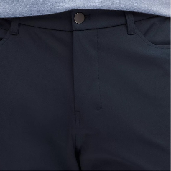 Lululemon ABC Pant Slim 34" warpstreme true navy reflective cuffs anti wrinkle - Picture 10 of 16